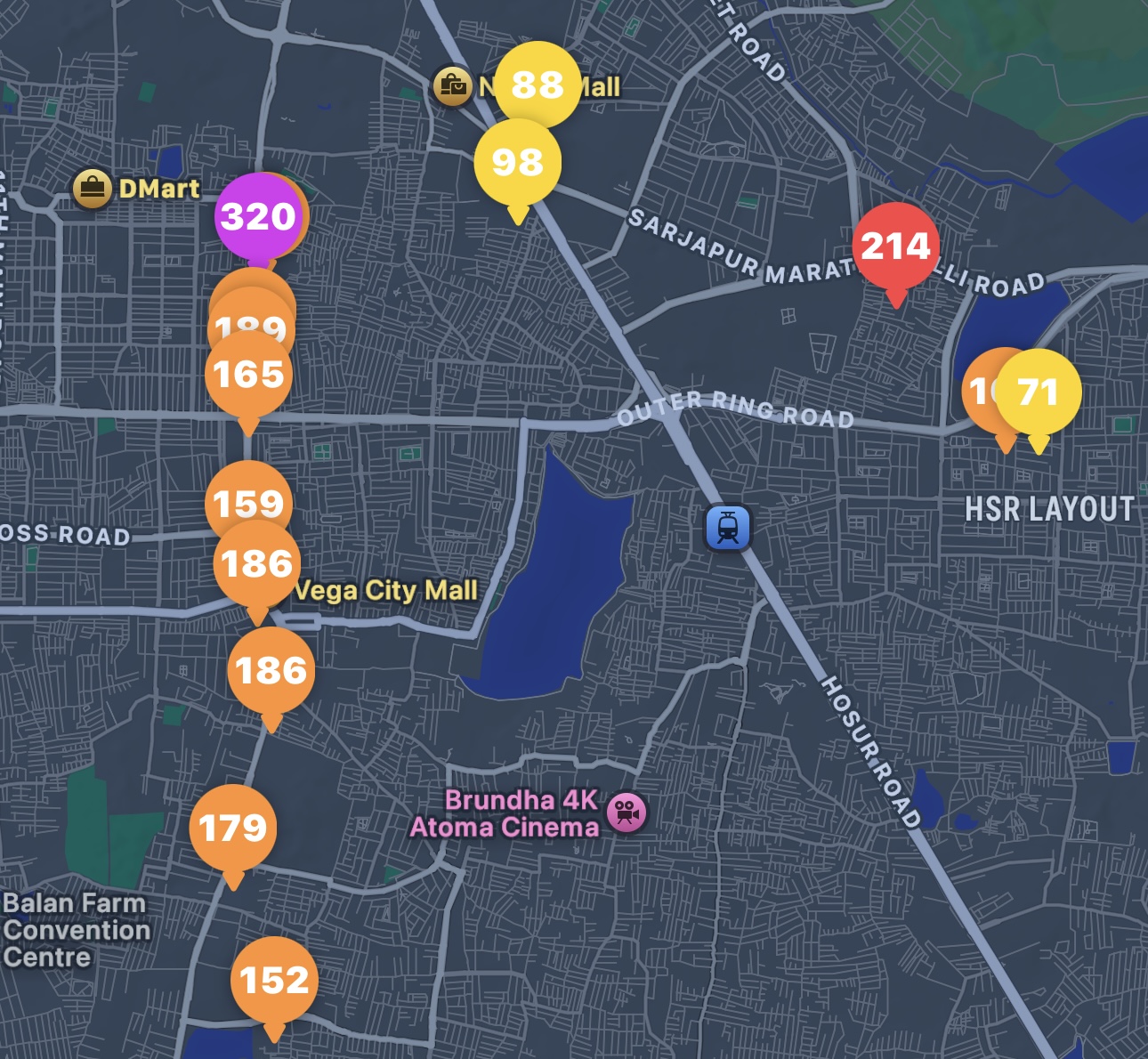 AQI Route Map Visualization